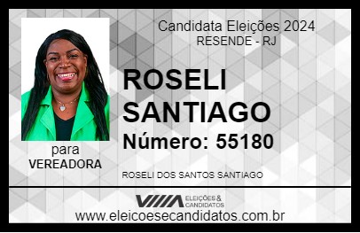 Candidato ROSELI SANTIAGO 2024 - RESENDE - Eleições