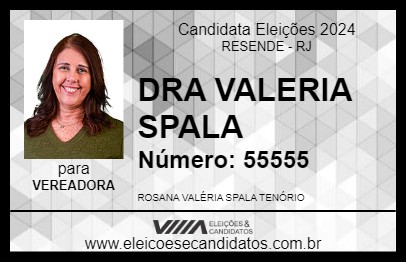 Candidato DRA VALERIA SPALA 2024 - RESENDE - Eleições