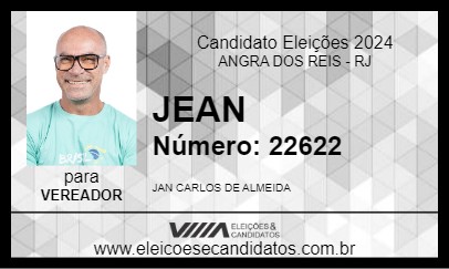 Candidato JEAN 2024 - ANGRA DOS REIS - Eleições