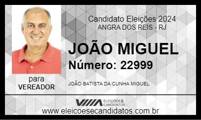 Candidato JOÃO MIGUEL 2024 - ANGRA DOS REIS - Eleições