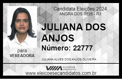 Candidato JULIANA DOS ANJOS 2024 - ANGRA DOS REIS - Eleições