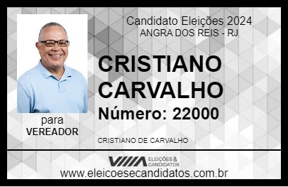 Candidato CRISTIANO CARVALHO 2024 - ANGRA DOS REIS - Eleições