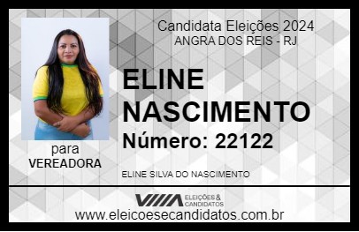 Candidato ELINE NASCIMENTO 2024 - ANGRA DOS REIS - Eleições