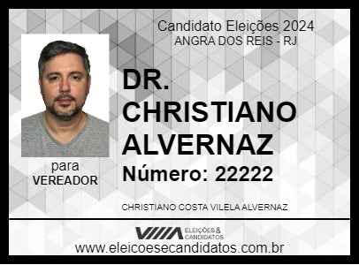 Candidato DR. CHRISTIANO ALVERNAZ 2024 - ANGRA DOS REIS - Eleições