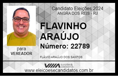 Candidato FLAVINHO ARAÚJO 2024 - ANGRA DOS REIS - Eleições