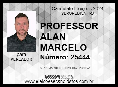 Candidato PROFESSOR ALAN MARCELO 2024 - SEROPÉDICA - Eleições