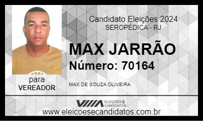 Candidato MAX JARRÃO 2024 - SEROPÉDICA - Eleições