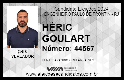 Candidato HÉRIC GOULART 2024 - ENGENHEIRO PAULO DE FRONTIN - Eleições