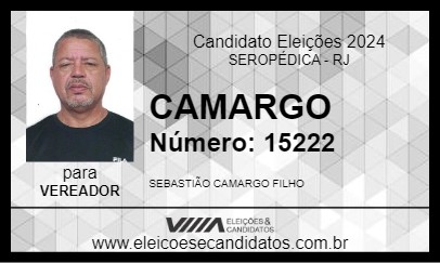 Candidato CAMARGO 2024 - SEROPÉDICA - Eleições