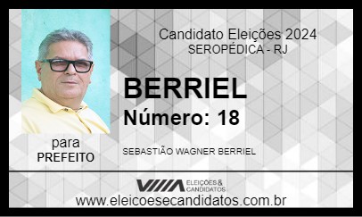 Candidato BERRIEL 2024 - SEROPÉDICA - Eleições