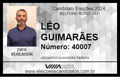 Candidato LÉO GUIMARÃES 2024 - BELFORD ROXO - Eleições