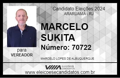 Candidato MARCELO SUKITA 2024 - ARARUAMA - Eleições