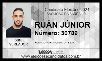 Candidato RUÂN JÚNIOR 2024 - SÃO JOÃO DA BARRA - Eleições