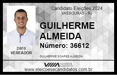 Candidato GUILHERME ALMEIDA 2024 - VASSOURAS - Eleições