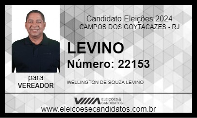 Candidato LEVINO 2024 - CAMPOS DOS GOYTACAZES - Eleições