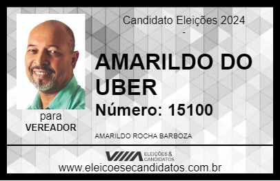 Candidato AMARILDO DO UBER 2024 - ENGENHEIRO PAULO DE FRONTIN - Eleições