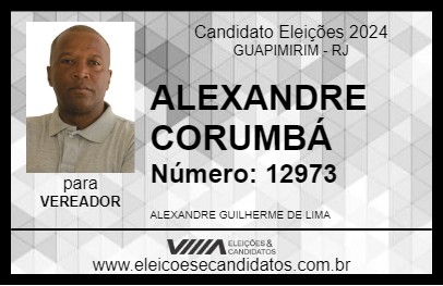 Candidato ALEXANDRE CORUMBÁ 2024 - GUAPIMIRIM - Eleições