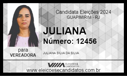 Candidato JULIANA 2024 - GUAPIMIRIM - Eleições