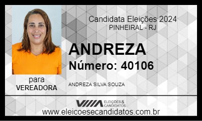 Candidato ANDREZA 2024 - PINHEIRAL - Eleições