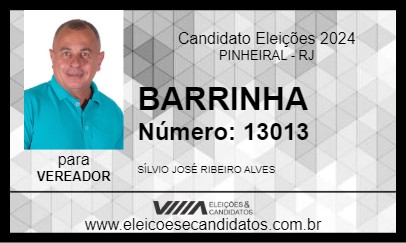 Candidato BARRINHA 2024 - PINHEIRAL - Eleições