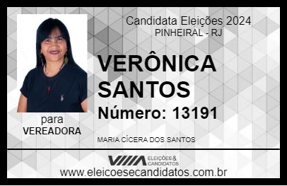 Candidato VERÔNICA SANTOS 2024 - PINHEIRAL - Eleições