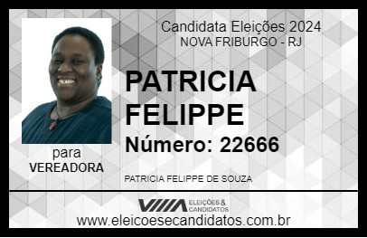 Candidato PATRICIA FELIPPE 2024 - NOVA FRIBURGO - Eleições