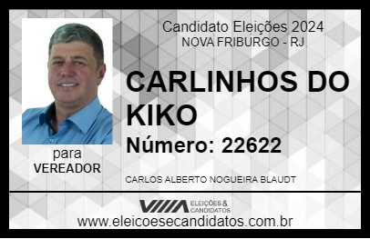 Candidato CARLINHOS DO KIKO 2024 - NOVA FRIBURGO - Eleições