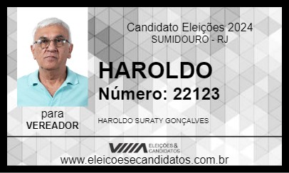 Candidato HAROLDO 2024 - SUMIDOURO - Eleições