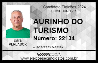 Candidato AURINHO TORRES 2024 - SUMIDOURO - Eleições