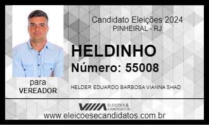 Candidato HELDINHO 2024 - PINHEIRAL - Eleições