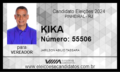 Candidato KIKA 2024 - PINHEIRAL - Eleições