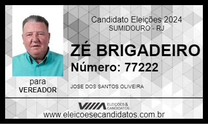 Candidato ZÉ BRIGADEIRO 2024 - SUMIDOURO - Eleições