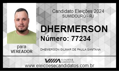 Candidato DHERMERSON 2024 - SUMIDOURO - Eleições