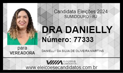 Candidato DRA DANIELLY 2024 - SUMIDOURO - Eleições