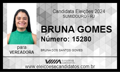 Candidato BRUNA GOMES 2024 - SUMIDOURO - Eleições