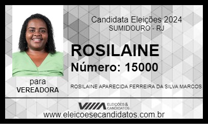 Candidato ROSILAINE 2024 - SUMIDOURO - Eleições