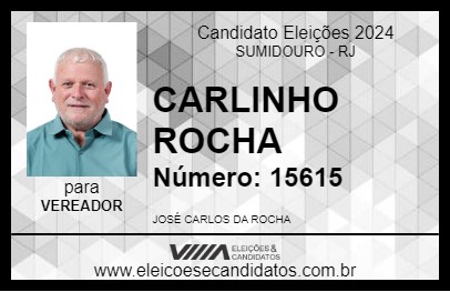 Candidato CARLINHO ROCHA 2024 - SUMIDOURO - Eleições