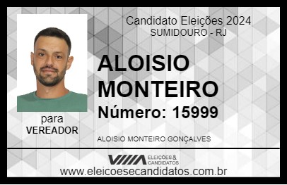 Candidato ALOISIO MONTEIRO 2024 - SUMIDOURO - Eleições