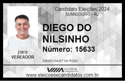 Candidato DIEGO DO NILSINHO 2024 - SUMIDOURO - Eleições