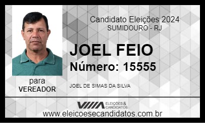 Candidato JOEL FEIO 2024 - SUMIDOURO - Eleições