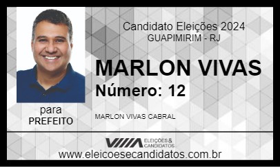 Candidato MARLON VIVAS 2024 - GUAPIMIRIM - Eleições