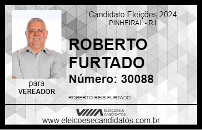 Candidato ROBERTO FURTADO 2024 - PINHEIRAL - Eleições