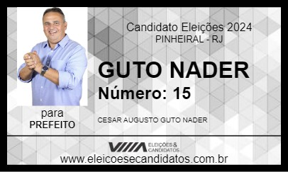 Candidato GUTO NADER 2024 - PINHEIRAL - Eleições