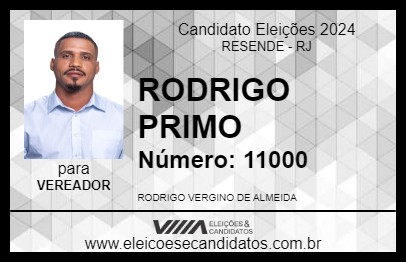 Candidato RODRIGO PRIMO 2024 - RESENDE - Eleições