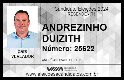 Candidato ANDREZINHO DUIZITH 2024 - RESENDE - Eleições