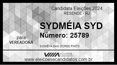 Candidato SYDMÉIA SYD 2024 - RESENDE - Eleições