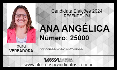 Candidato ANA ANGÉLICA 2024 - RESENDE - Eleições