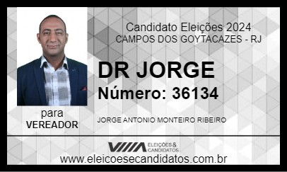 Candidato DR JORGE 2024 - CAMPOS DOS GOYTACAZES - Eleições