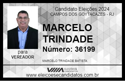 Candidato MARCELO TRINDADE 2024 - CAMPOS DOS GOYTACAZES - Eleições