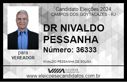 Candidato DR NIVALDO PESSANHA 2024 - CAMPOS DOS GOYTACAZES - Eleições